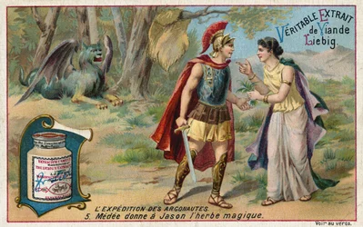 Medea gibt Jason den Zaubertrank